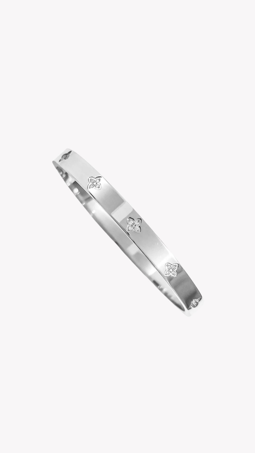 Jonc Clover silver